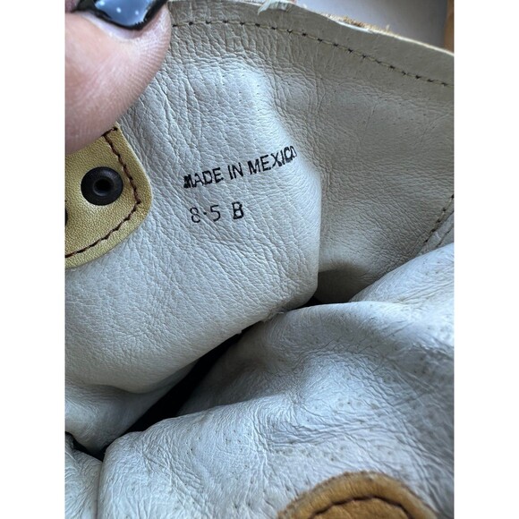 Bed Stu Bruges Slouch Knit Rustic Distressed Wedge Heel Leather Boots 8.5 B - Picture 6 of 7